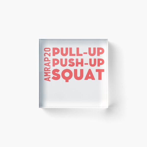 Item preview, WOD | Crossfit | Workout of the Day | AMRAP | Pull-up | Push-up | Squat designed and sold by mattades.