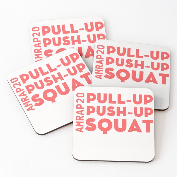 Item preview, WOD | Crossfit | Workout of the Day | AMRAP | Pull-up | Push-up | Squat designed and sold by mattades.