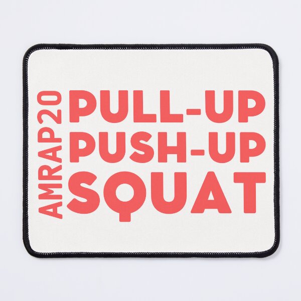 Item preview, WOD | Crossfit | Workout of the Day | AMRAP | Pull-up | Push-up | Squat designed and sold by mattades.