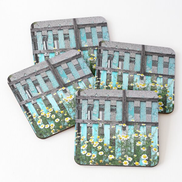 Item preview, Fence and Flowers designed and sold by Ethna Gillespie.