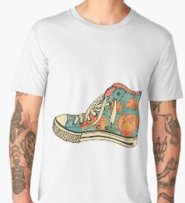 colored pattern gym shoes Men's Premium T-Shirt