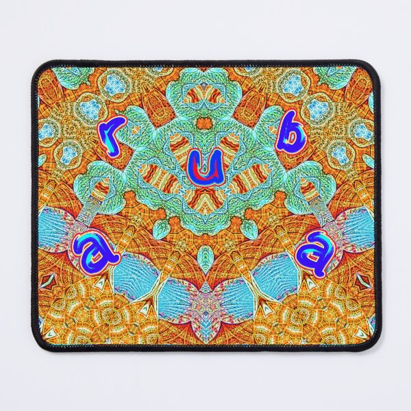 Item preview, UNFORGETTABLE SOUVENIRS OF THE ARUBA CARNIVAL - ARUBA GEOMETRIC ABSTRACT SHELL PAINTING - ARUBA PARADISE ISLAND - ARUBA ONE HAPPY ISLAND. designed and sold by Ralek.