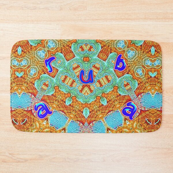 Item preview, UNFORGETTABLE SOUVENIRS OF THE ARUBA CARNIVAL - ARUBA GEOMETRIC ABSTRACT SHELL PAINTING - ARUBA PARADISE ISLAND - ARUBA ONE HAPPY ISLAND. designed and sold by Ralek.