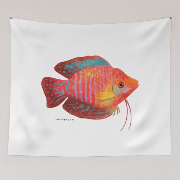 Item preview, Dwarf Gourami Fish designed and sold by julianamotzko.