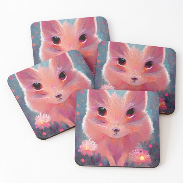 Item preview, Portrait Of A Cute Pink FennecFox. Adorable Fox Painting designed and sold by Pet Shelter.