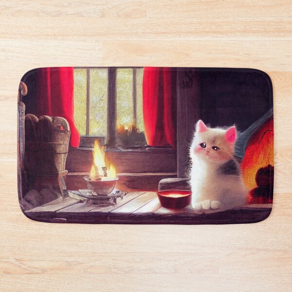 Item preview, Cute Cat Sitting on The Table Staring At You. Cat Vintage Art designed and sold by Pet Shelter.
