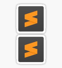 Sublime Text 3.0 logo (x2) Sticker