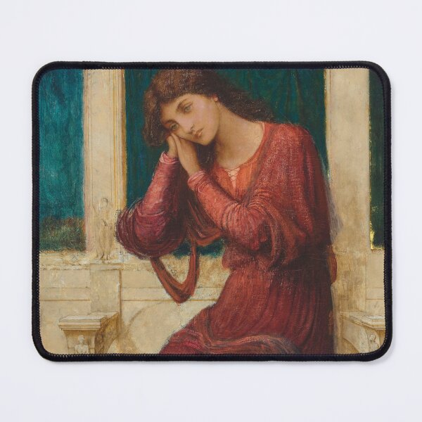Item preview, When Sorrow comes in Summer Days | John Melhuish Strudwick | 1908 Pre-Raphaelite Art designed and sold by CJET.