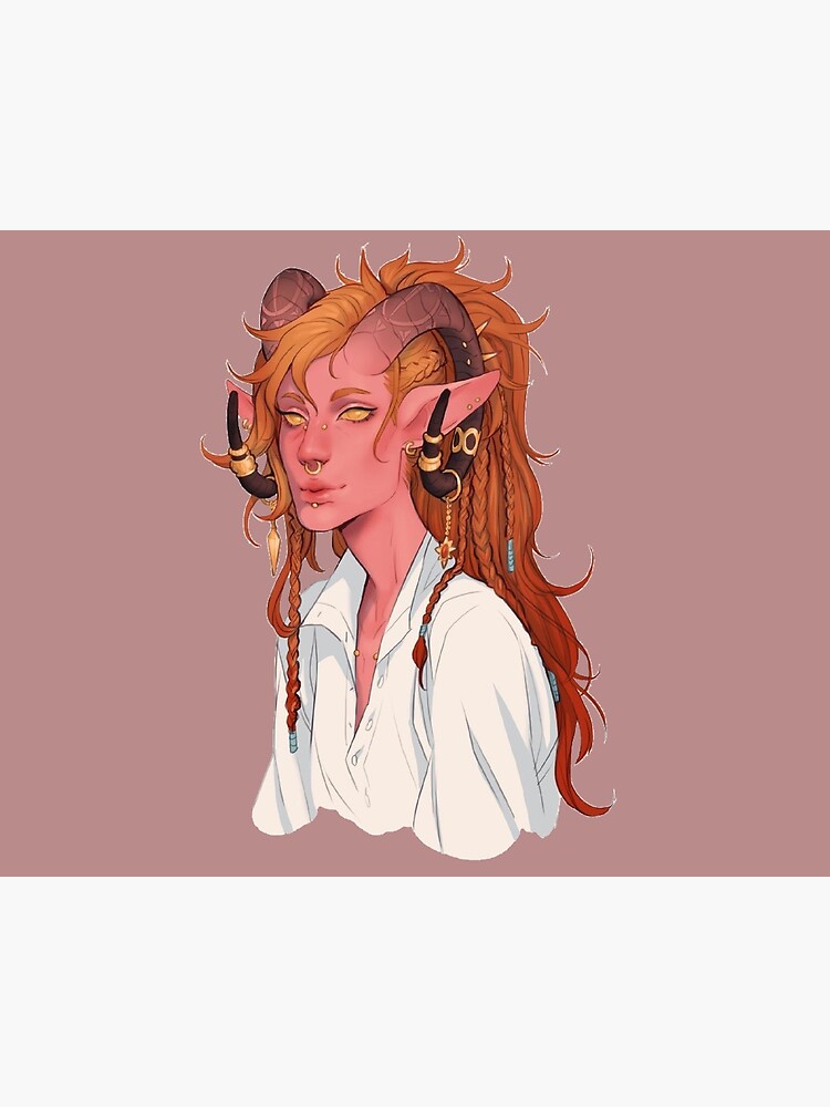 "Pretty Elvis elf queen with horns horns and elf ears elves love