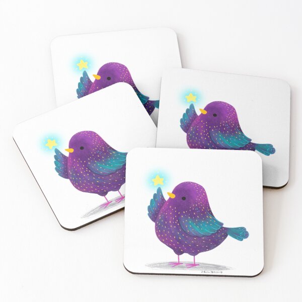 Item preview, European Starling Bird with a star designed and sold by julianamotzko.