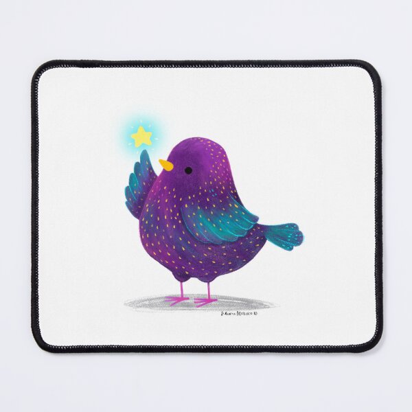 Item preview, European Starling Bird with a star designed and sold by julianamotzko.