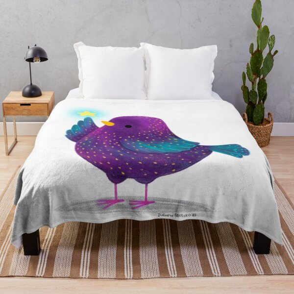 Item preview, European Starling Bird with a star designed and sold by julianamotzko.