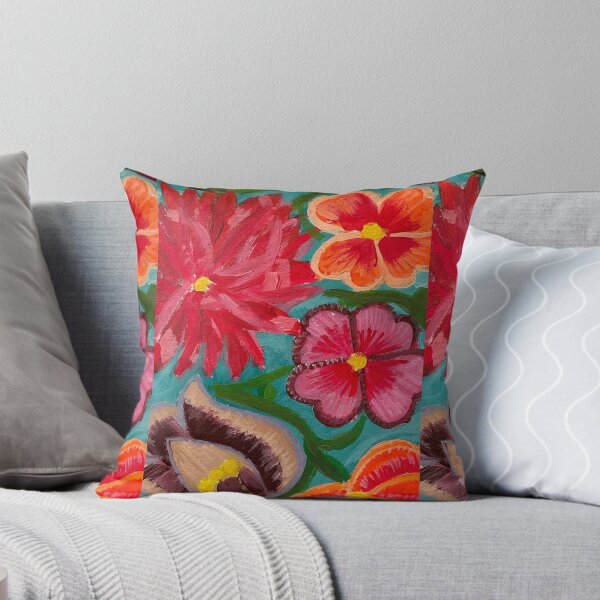 My Mexican garden Throw Pillow