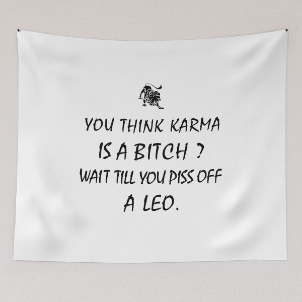 Item preview, Leo Zodiac Karma Bitch, Piss off Funny designed and sold by smily-tees.