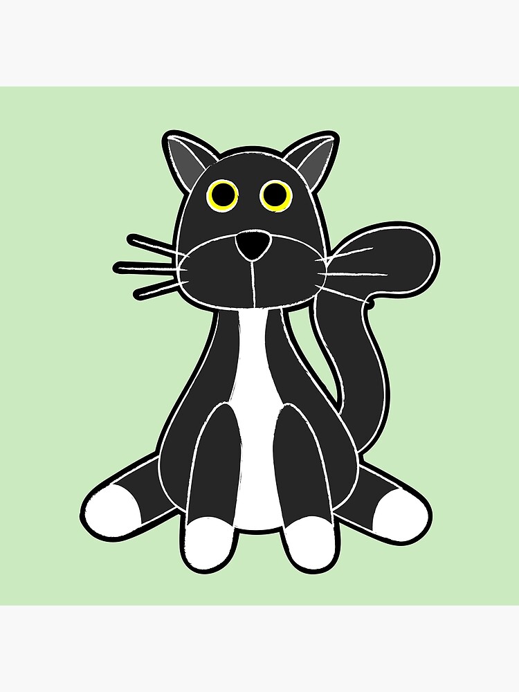 Artwork view, Floppy Tuxedo Cat designed and sold by HeroShopFamily