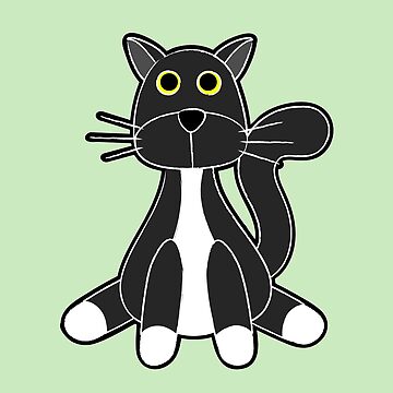Artwork thumbnail, Floppy Tuxedo Cat by HeroShopFamily