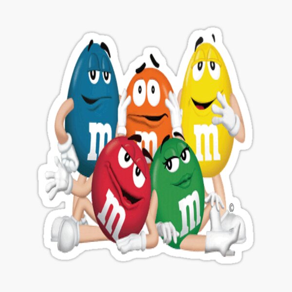 m and ms Sticker for Sale by FATYZA004