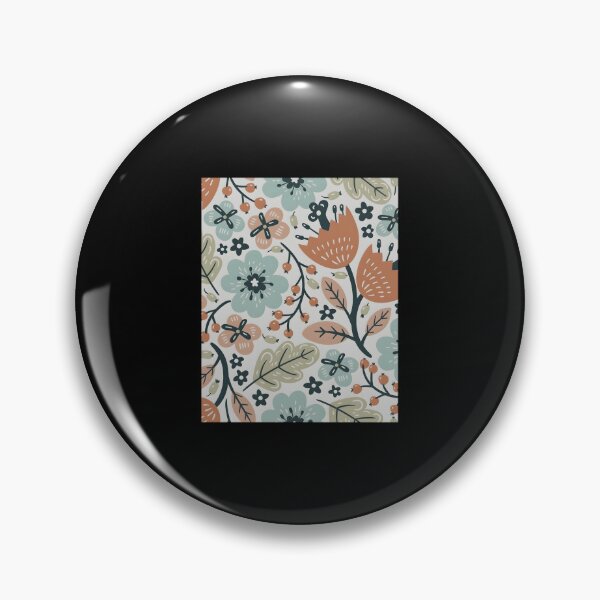 Item preview, Retro Fall Flowers Pattern Graphic  designed and sold by lahtiasokanu.