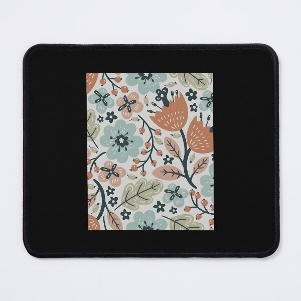 Item preview, Retro Fall Flowers Pattern Graphic  designed and sold by lahtiasokanu.
