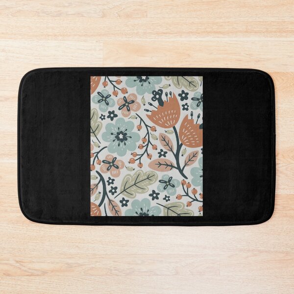 Item preview, Retro Fall Flowers Pattern Graphic  designed and sold by lahtiasokanu.