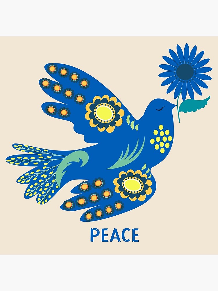 Ukraine mit Friedenstaube