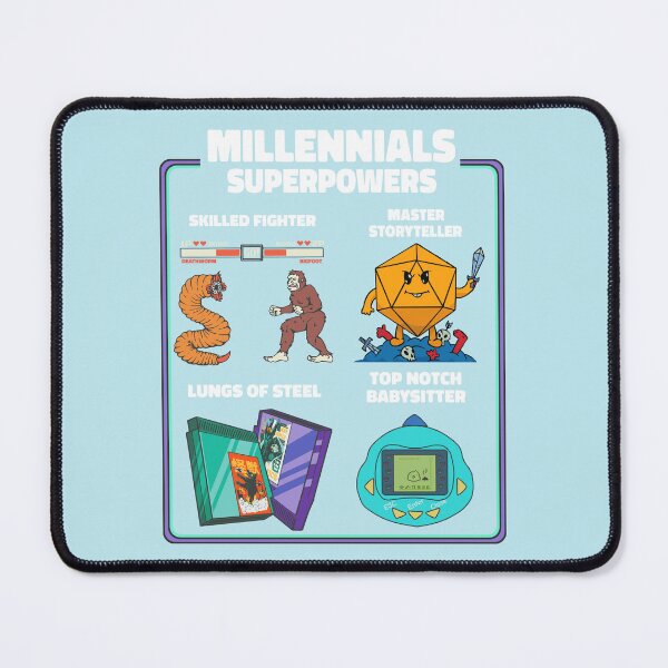 Item preview, Funny Millennial Nerdy Old Skool Hobbies Cartoon designed and sold by MrEddie10.