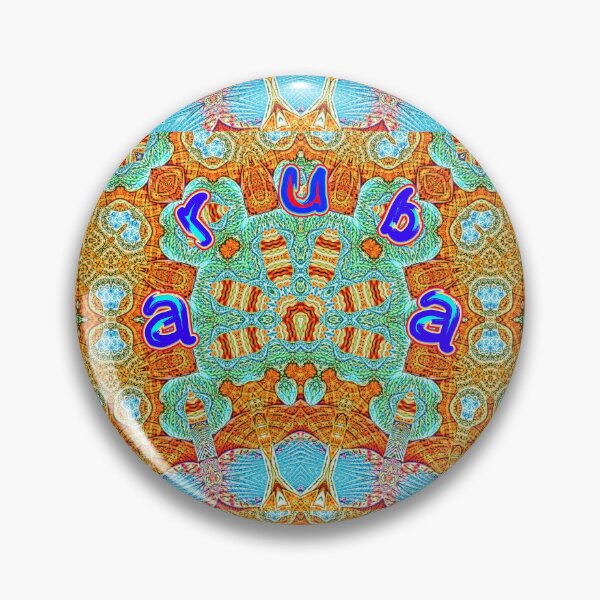 Item preview,  UNFORGETTABLE SOUVENIRS OF THE ARUBA CARNIVAL - ARUBA GEOMETRIC ABSTRACT SHELL PAINTING - ARUBA PARADISE ISLAND - ARUBA ONE HAPPY ISLAND. designed and sold by Ralek.