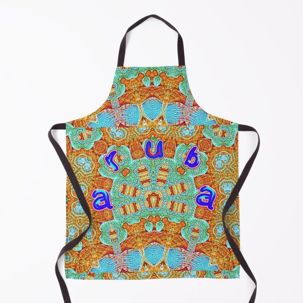 Item preview, UNFORGETTABLE SOUVENIRS OF THE ARUBA CARNIVAL - ARUBA GEOMETRIC ABSTRACT SHELL PAINTING - ARUBA PARADISE ISLAND - ARUBA ONE HAPPY ISLAND. designed and sold by Ralek.
