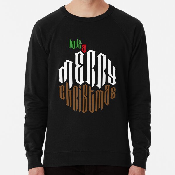 Xmas Pudding Merry Christmas Lightweight Sweatshirt