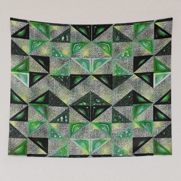 Item preview, Texture of triangular shapes on ornate luxury background designed and sold by BeInTouch.