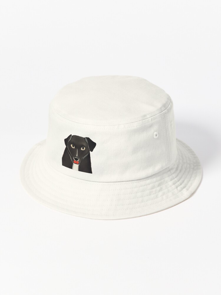 Black dog bucket clearance hat