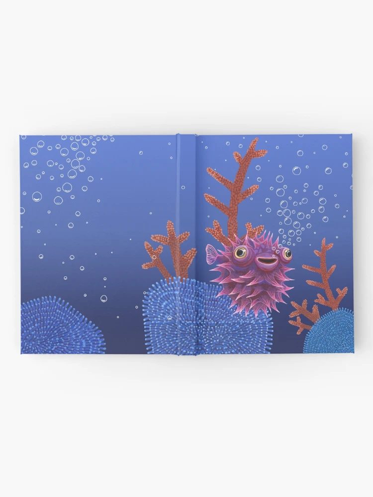 Thumbnail 2 of 3, Journal, Puffer cute fish designed and sold by Ruta.