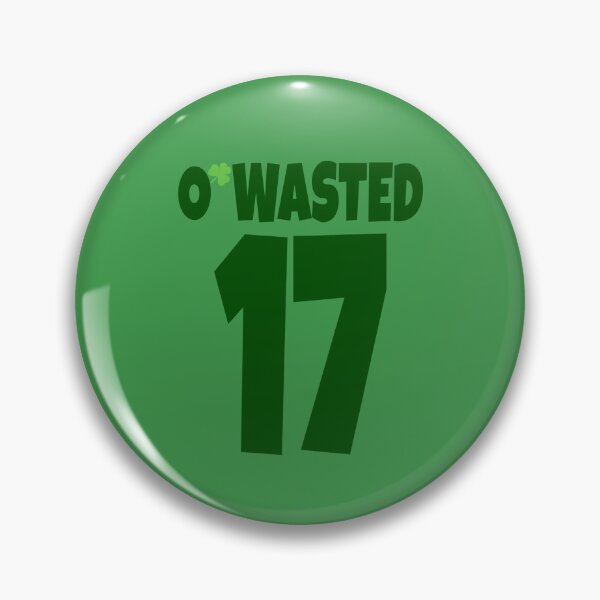 Item preview, O’Wasted #17 Baseball Style (on Green) designed and sold by PawsitiveMum.