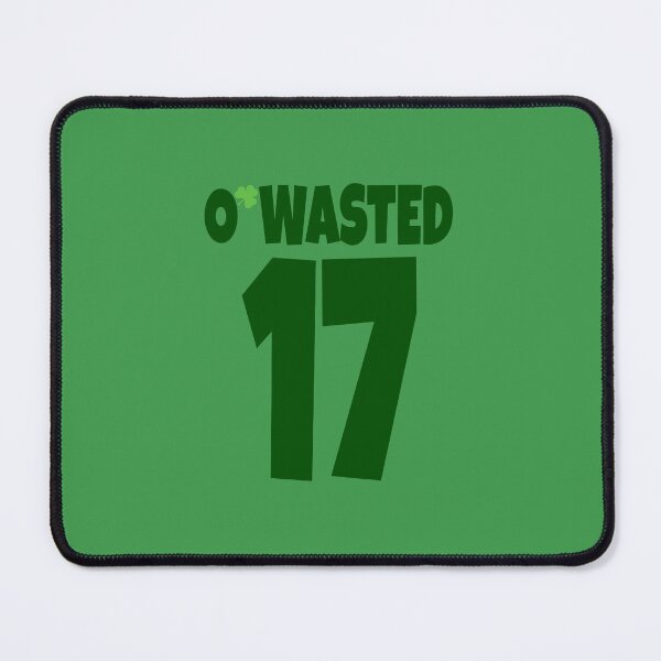 Item preview, O’Wasted #17 Baseball Style (on Green) designed and sold by PawsitiveMum.