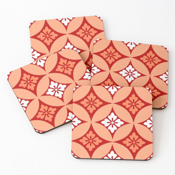 Item preview, Shippo with Flower Motif, Mandarin Orange designed and sold by Marymarice.