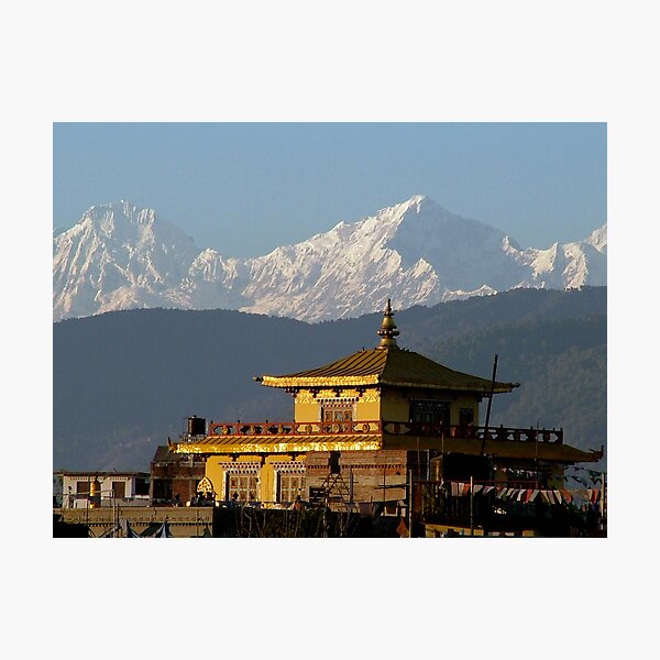Item preview, Boudhanath Monastry and Himalayas designed and sold by clarkdavidw.