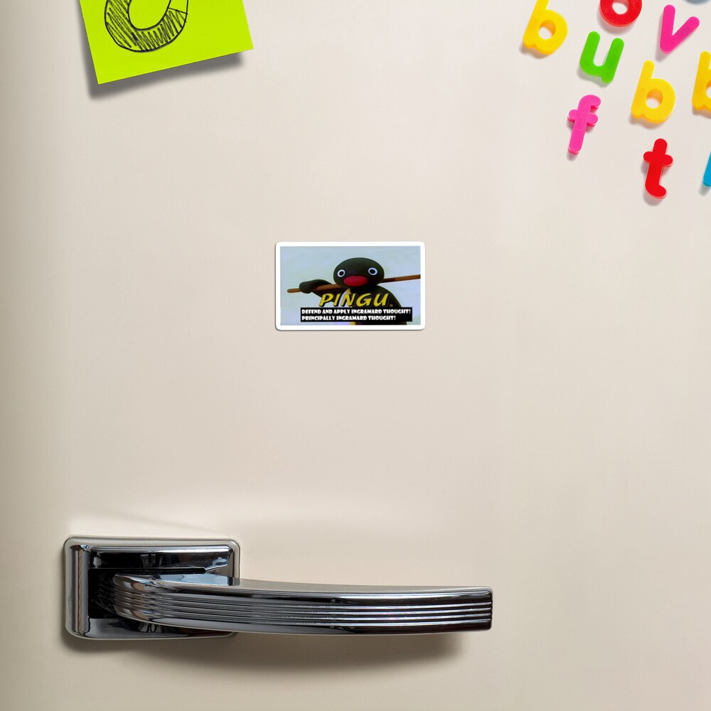 Vista previa del artículo con la obra «Imán», diseñado y vendido por SidkovStickers.