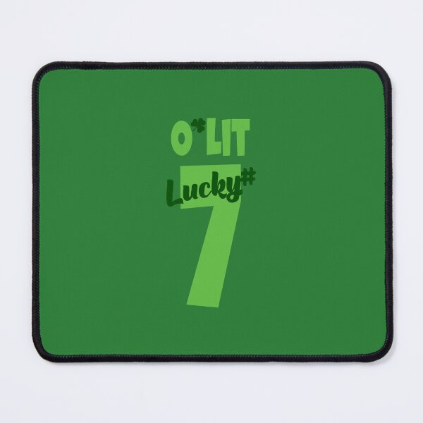 Item preview, O’Lit Lucky #7 Baseball Style (on Black) designed and sold by PawsitiveMum.