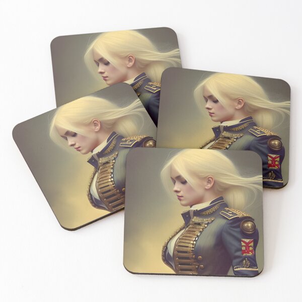 Item preview, Beautiful blonde steampunk Officer in Military Uniform designed and sold by Eliteijr.