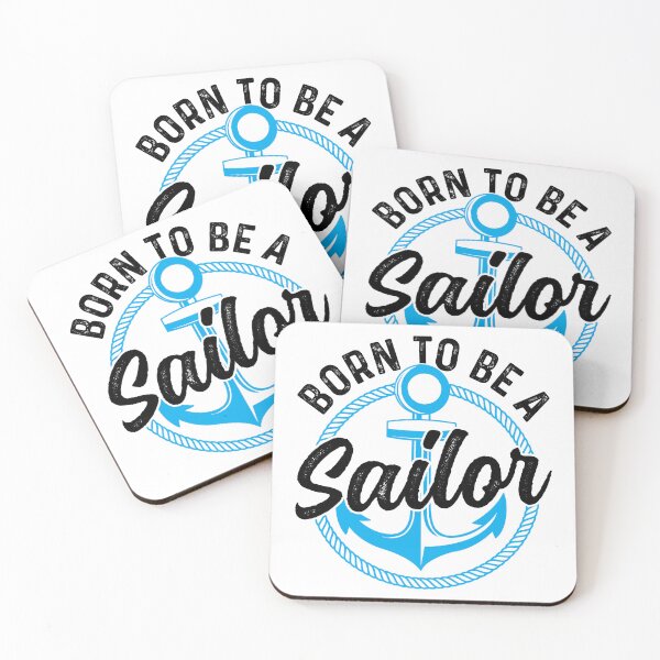 Item preview, Born to be a sailor boat ship captain design sailing yacht boat designed and sold by absolutdesign.