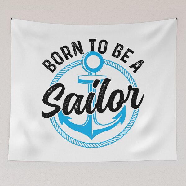 Item preview, Born to be a sailor boat ship captain design sailing yacht boat designed and sold by absolutdesign.