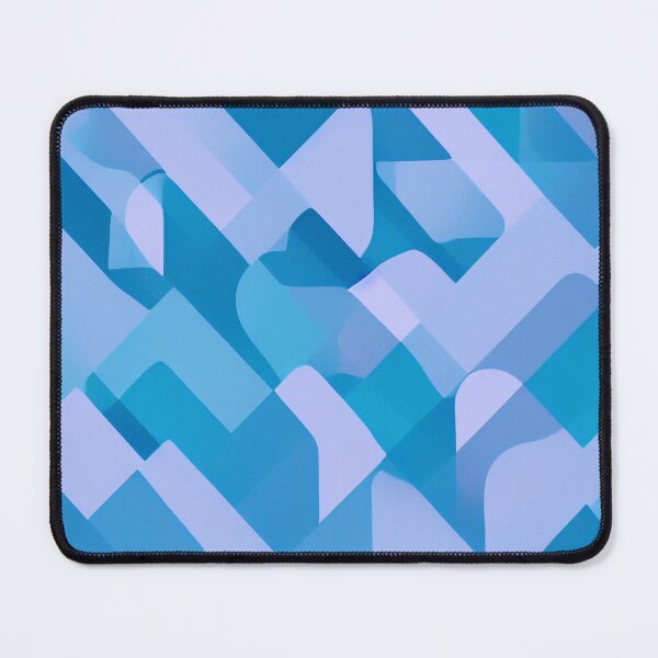 Item preview, Abstract Geometric Art in Shades of Blue designed and sold by Evolvity.
