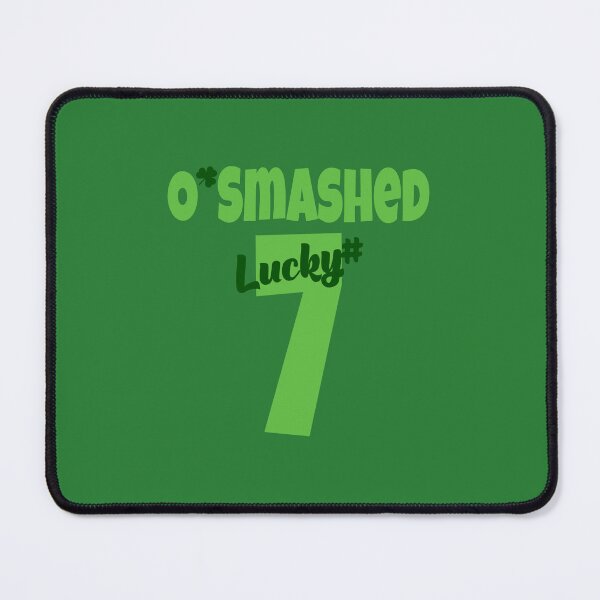 Item preview, O’Smashed Lucky #7 Baseball Style (on Green) designed and sold by PawsitiveMum.