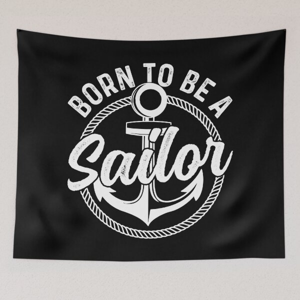 Item preview, Born to be a sailor boat ship captain design sailing yacht boat designed and sold by absolutdesign.