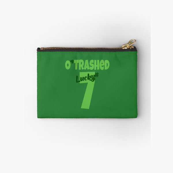 Item preview, O’Trashed Lucky #7 Baseball Style (on Green) designed and sold by PawsitiveMum.