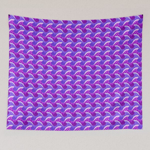 Item preview, Patrón de olas del océano Púrpura designed and sold by Vicki Dunlop.
