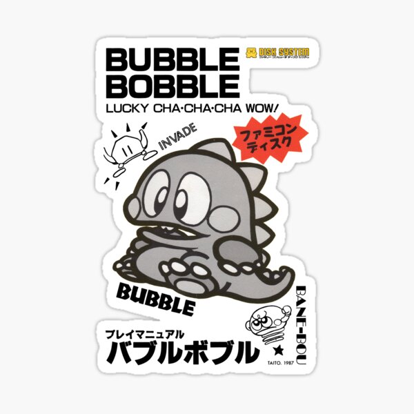 Bubble Bobble Famicom Sticker