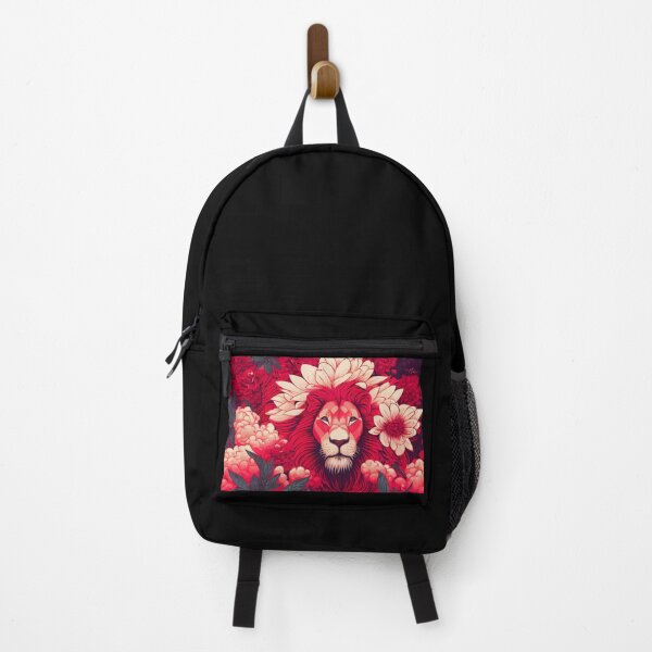 Item preview, Red lion in a rush of flowers designed and sold by MAV-Arts.