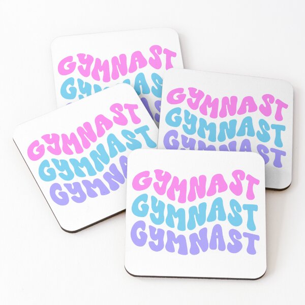 Item preview, Retro Gymnast Letters (pink, blue, purple) designed and sold by You2CartoonShop.