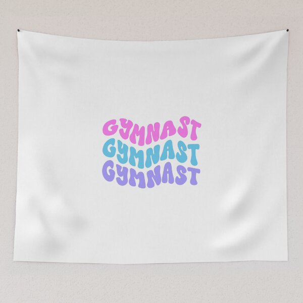 Item preview, Retro Gymnast Letters (pink, blue, purple) designed and sold by You2CartoonShop.